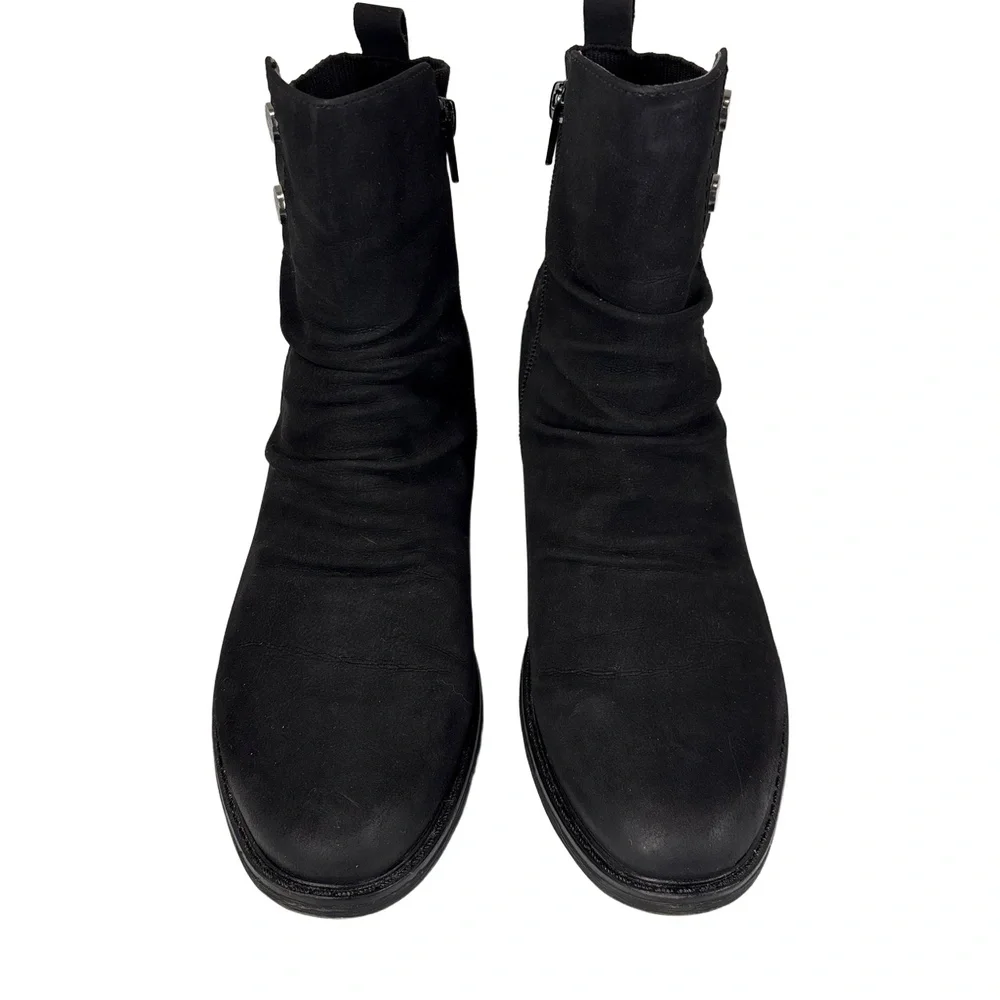 Remonte R1172 Womens 8 EU 39 Black Red White Ankle Boots Knit Back Zip - Picture 8 of 8